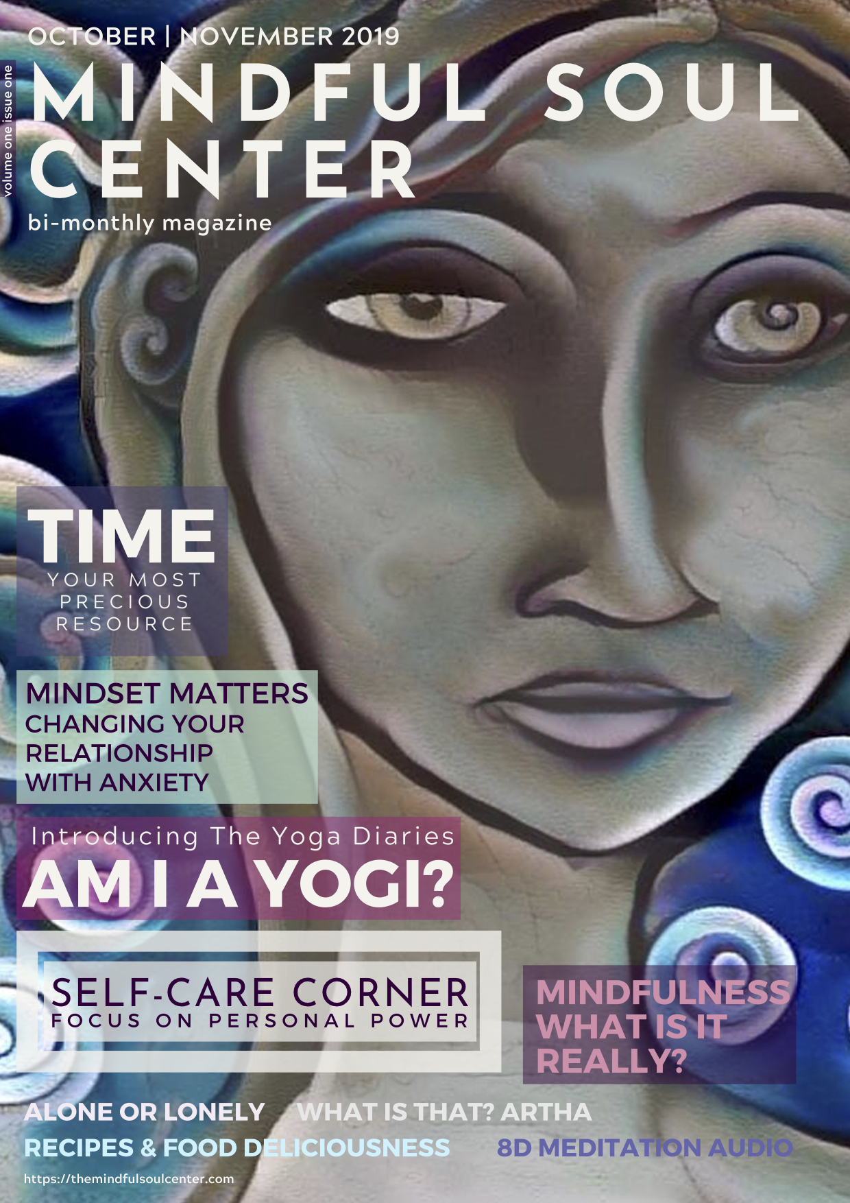 The Mindful Soul Center Magazine Premier Issue Front Cover October November 2019