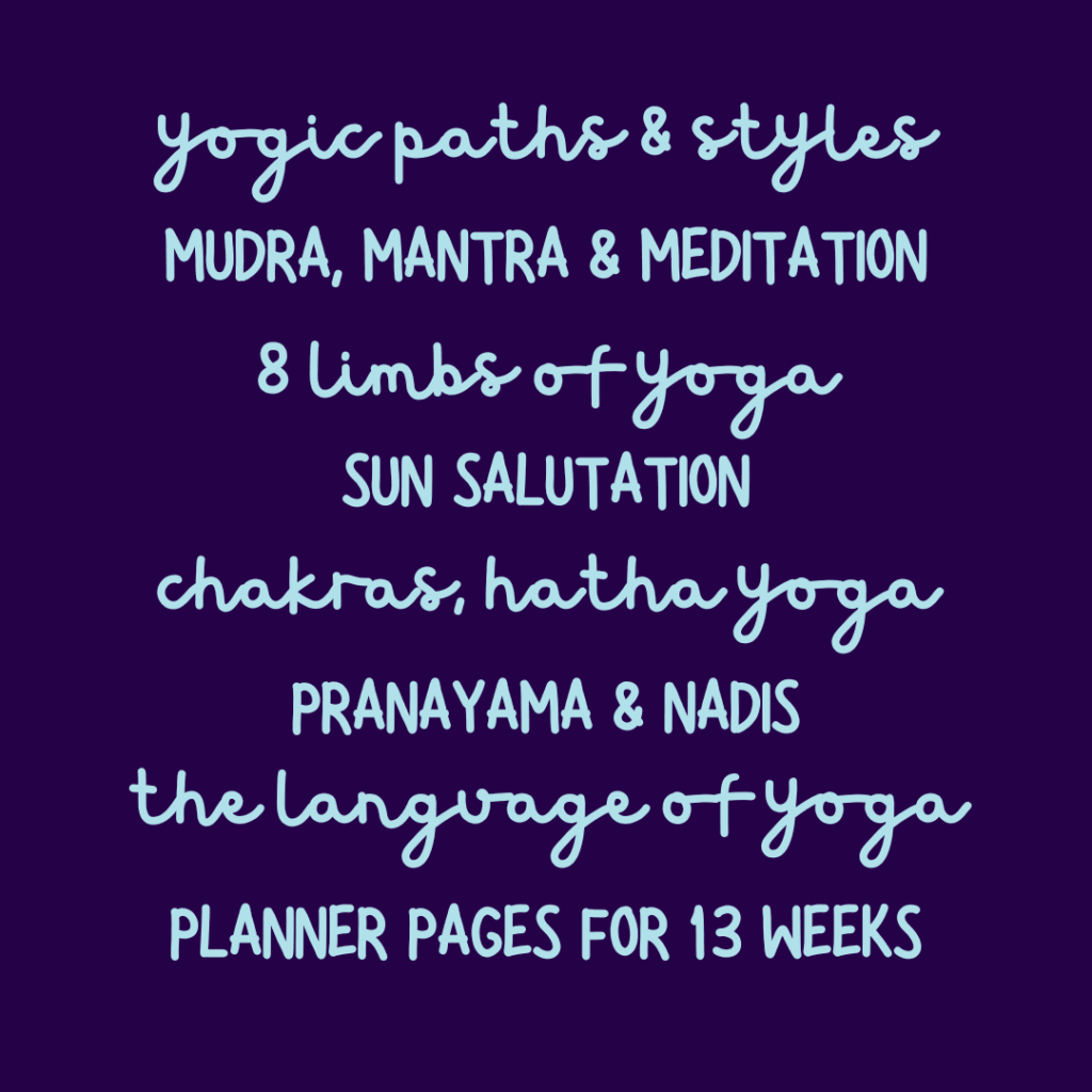 Introduction to yoga book and 91 day planner