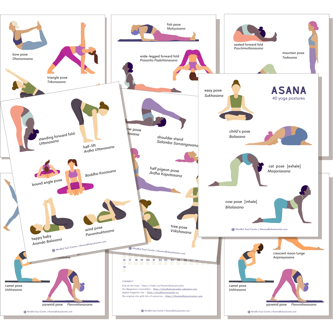 40 yoga pose guide - mindful soul center